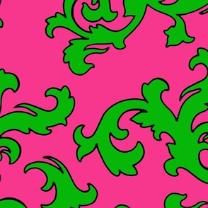 Padrona_pink_green_damask