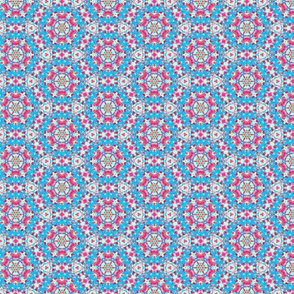 Happy Blue & Pinky Circles Pattern