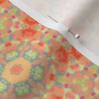 Dainty & Soft Orange & Pink Flower Pattern