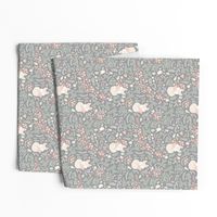 Sleeping Fox - grey - small