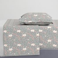 Sleeping Fox - grey - small