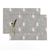 Sleeping Fox - grey - small