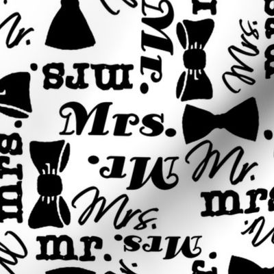 mr and mrs black/white by Diane Gilbert