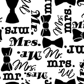 mr and mrs black/white by Diane Gilbert