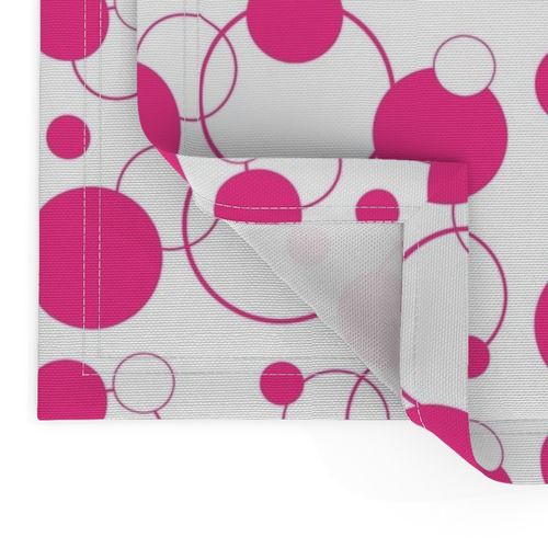 Hot Pink Polka Dot Geometric Abstract