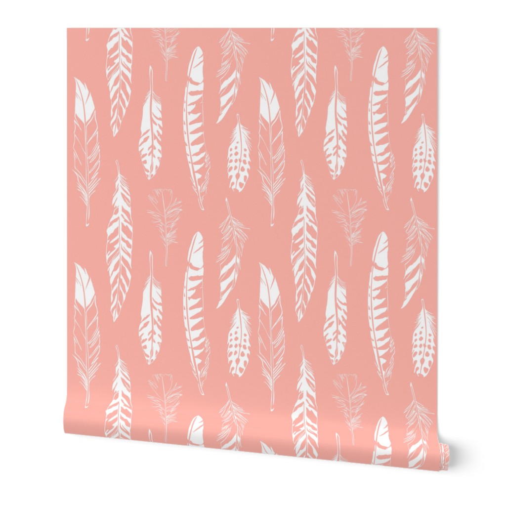 Feathers_Coral Pink