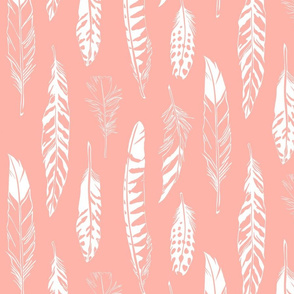 Feathers_Coral Pink