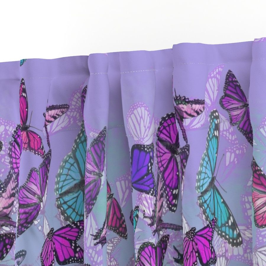 Fluttering Butterflies-mauve/purple