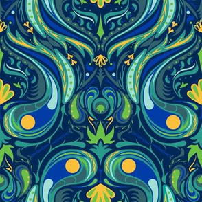 Peacock Nouveau