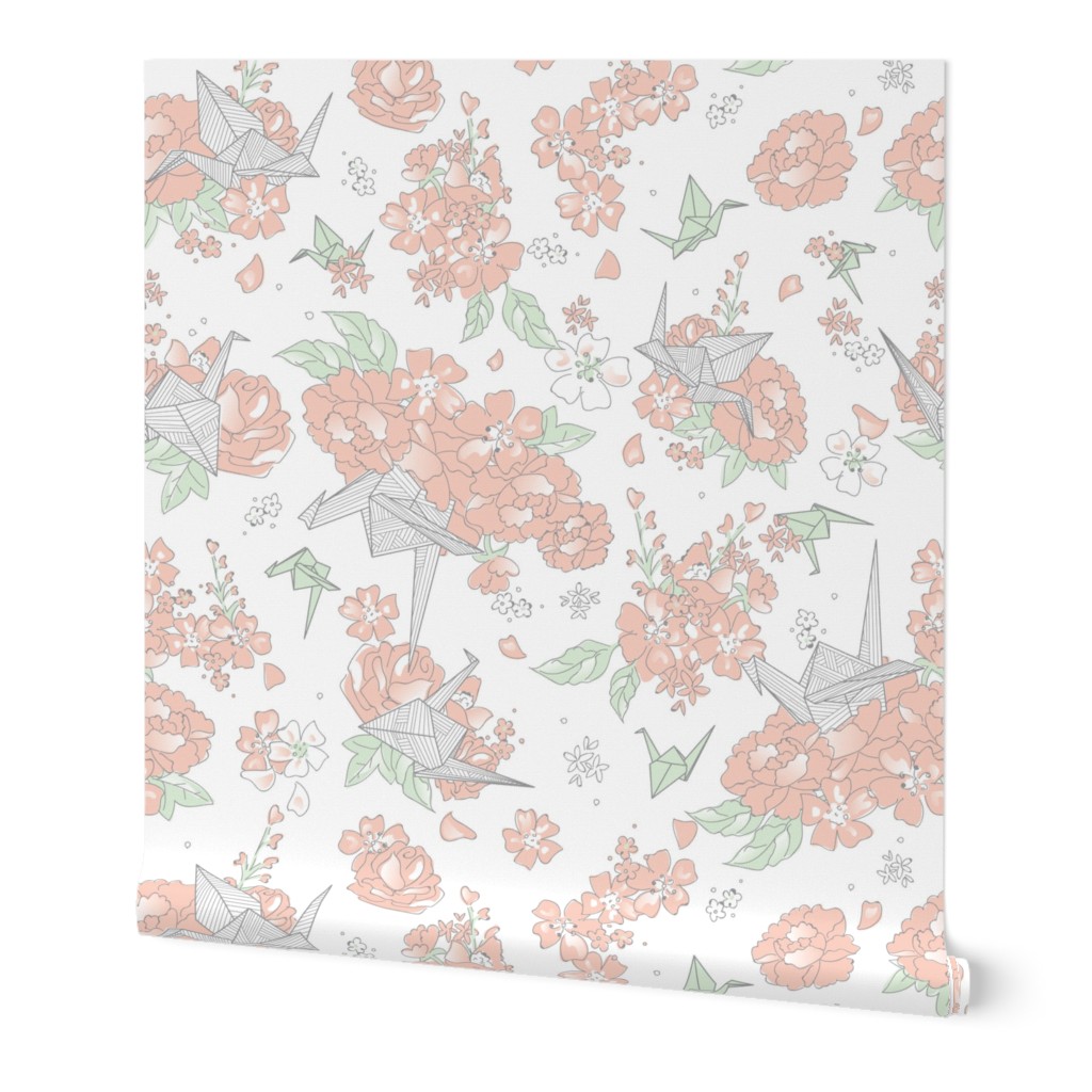 Origami Style - Floral White