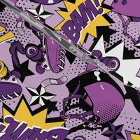 Roller Derby Slam - Purple and Yellow