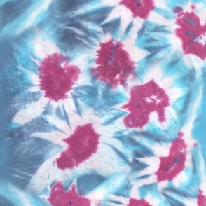 Tie dye flower