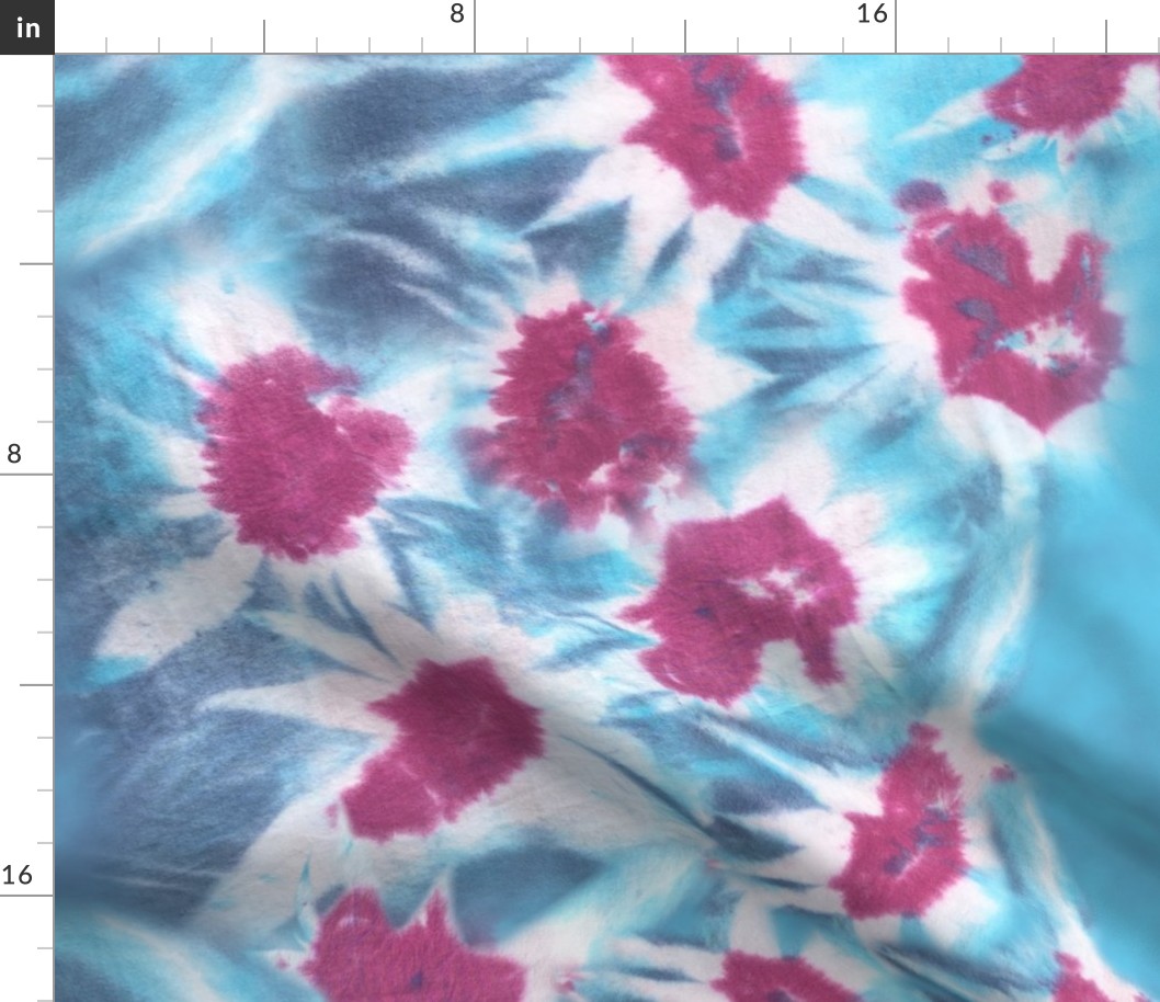 Tie Dye Flower Fabric | Spoonflower