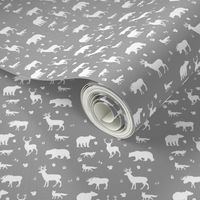 woodland animals // grey