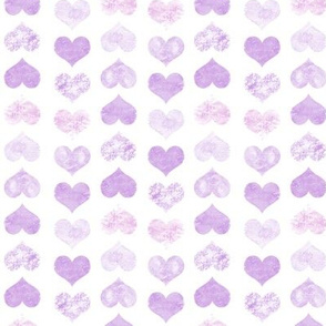 Watercolor Hearts, Violet