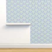 Mermaid Damask - Lavender/Mint-ch