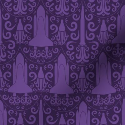 Rocket Science Damask (Purple)