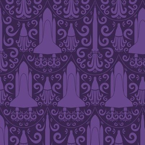 Rocket Science Damask (Purple)