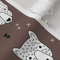 Geometric safari leopard cute woodland animals forest fall