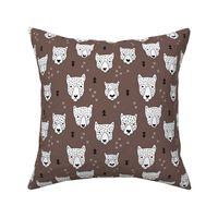 Geometric safari leopard cute woodland animals forest fall