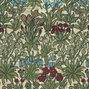 William Morris ~ Millefleur ~ Pale Linen Luxe 