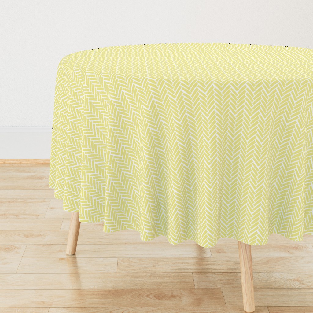 Modern Herringbone, Yellow