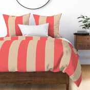 Coral Pillow Stripes