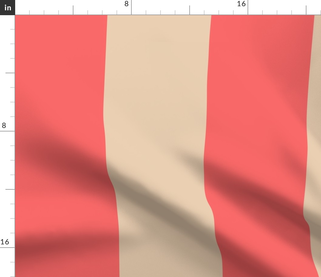 Coral Pillow Stripes