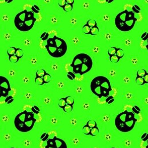 Gas Mask Biohazard Green Yellow 