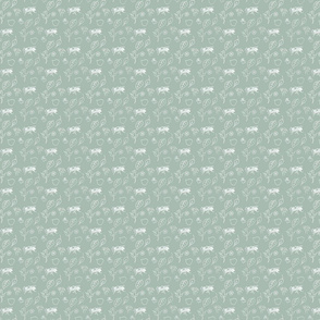 Sinister Shabby ditzy green 