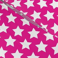 white stars on magenta