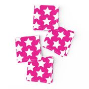 white stars on magenta