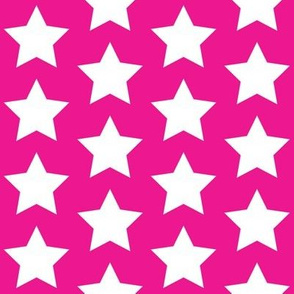 white stars on magenta