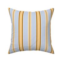 Gold and Blue Ticking stripe