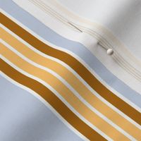 Gold and Blue Ticking stripe