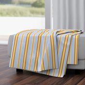 Gold and Blue Ticking stripe