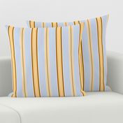 Gold and Blue Ticking stripe