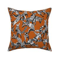 woodland fox party orange