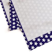 white stars on navy