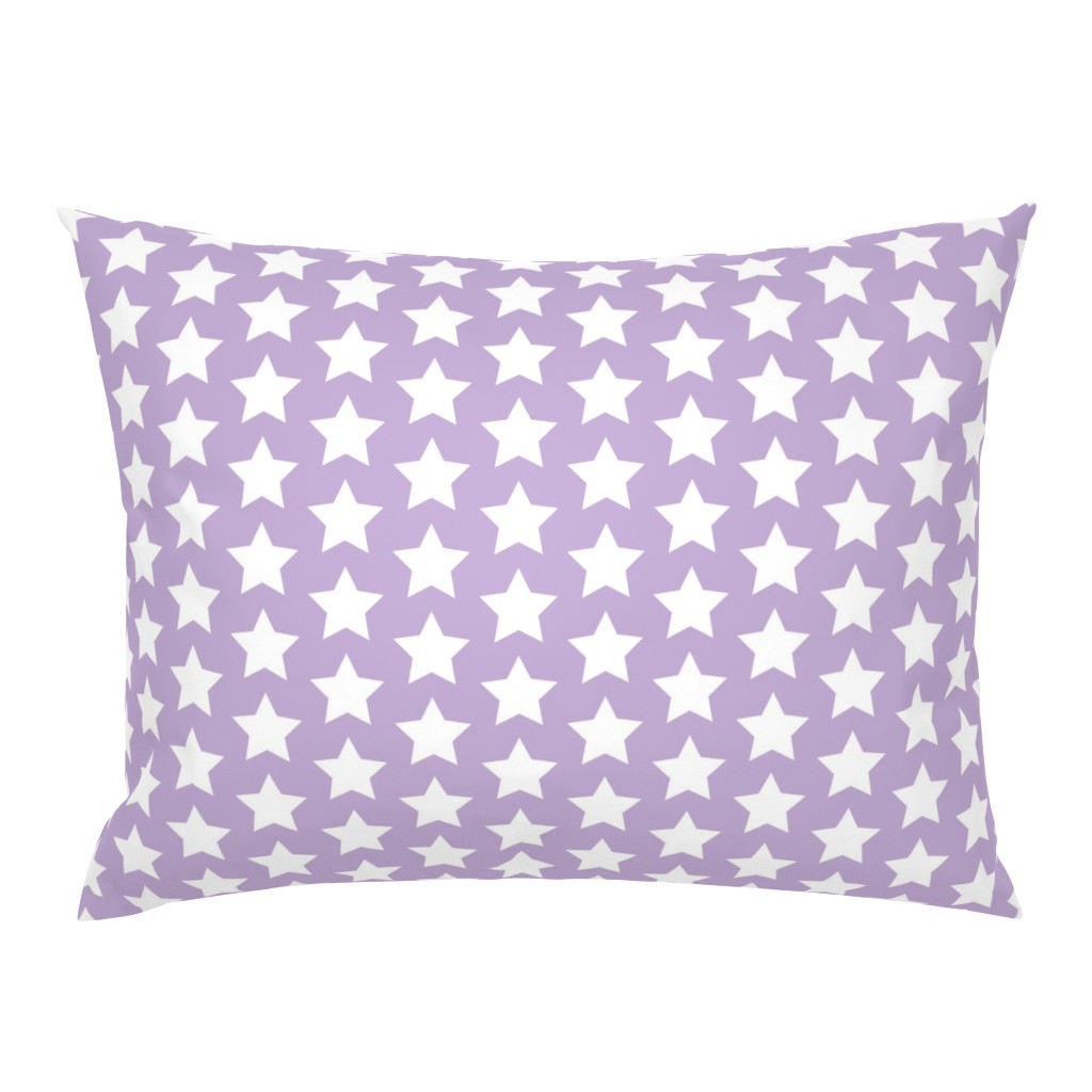 whites stars on lilac