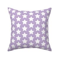 whites stars on lilac