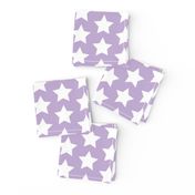 whites stars on lilac