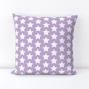 whites stars on lilac