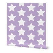 whites stars on lilac