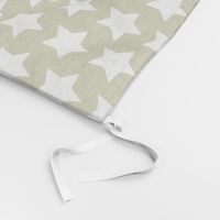 white stars on olive