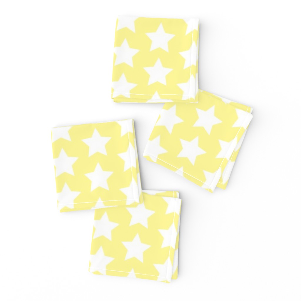 white star on pastel yellow