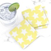 white star on pastel yellow