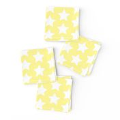 white star on pastel yellow