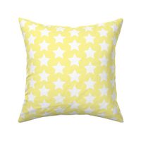 white star on pastel yellow