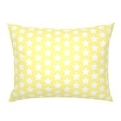 white star on pastel yellow